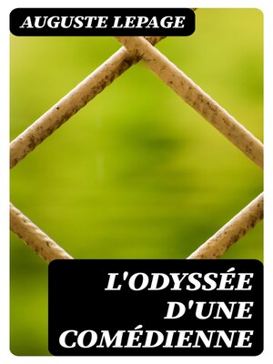 cover image of L'odyssée d'une comédienne
